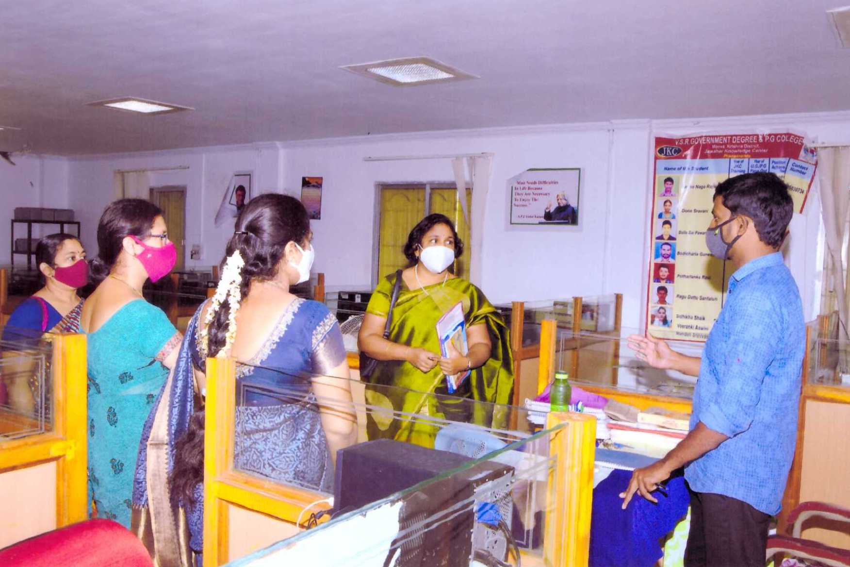 Krishna University Affiliation team visit 2020-21