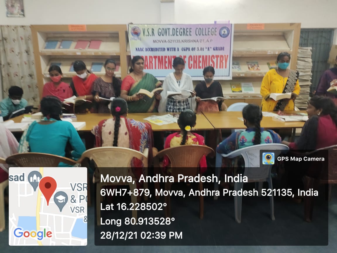 Book Reading Activity by Department of Chemistry